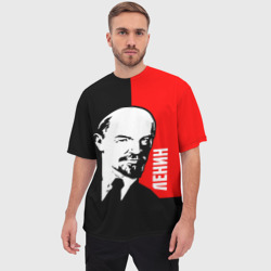 Мужская футболка oversize 3D Ленин - фото 2