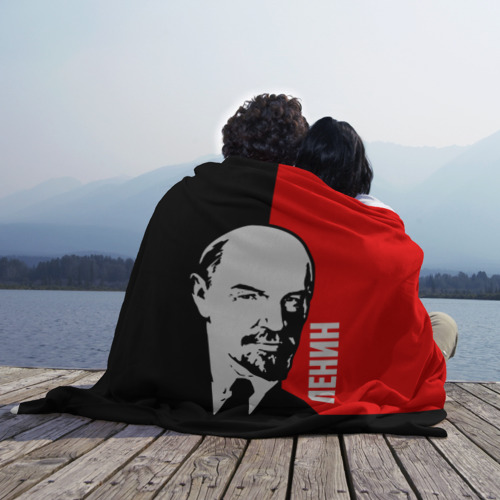 Плед 3D Ленин, цвет 3D (велсофт) - фото 3