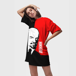 Платье-футболка 3D Ленин - фото 2