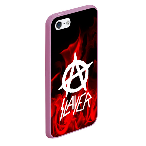 Чехол для iPhone 5/5S матовый Slayer, цвет розовый - фото 3