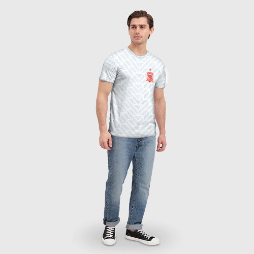Мужская футболка 3D Сборная Испании - гостевая форма - ЧМ 2018, цвет 3D печать - фото 5