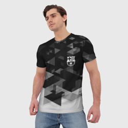 Мужская футболка 3D Barcelona Geometry Sport - фото 2