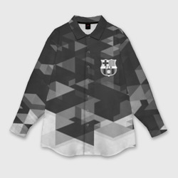 Мужская рубашка oversize 3D Barcelona Geometry Sport