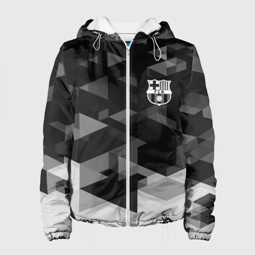Женская куртка 3D Barcelona Geometry Sport, цвет белый