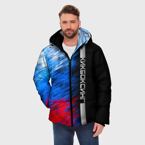 Мужская зимняя куртка 3D Кикбоксинг, цвет красный - фото 3