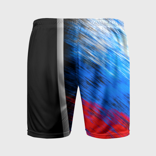 Мужские шорты спортивные с принтом Кикбоксинг, вид сзади #1