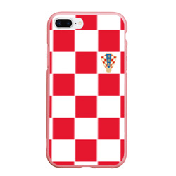Чехол для iPhone 7Plus/8 Plus матовый Хорватия домашняя форма 2018