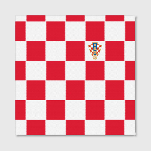 Холст квадратный Хорватия домашняя форма 2018, цвет 3D печать - фото 2