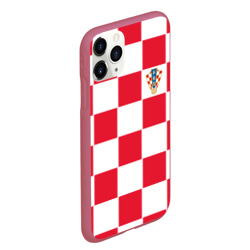 Чехол для iPhone 11 Pro Max матовый Хорватия домашняя форма 2018 - фото 2