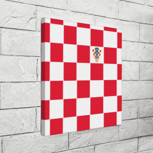Холст квадратный Хорватия домашняя форма 2018, цвет 3D печать - фото 3
