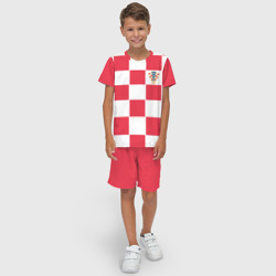 Детский костюм с шортами 3D Хорватия домашняя форма 2018 - фото 2