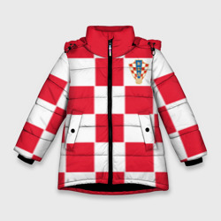 Зимняя куртка для девочек 3D Хорватия домашняя форма 2018