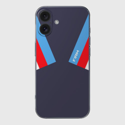 Чехол для iPhone 16 силиконовый с защитой камеры Стиль 90 х