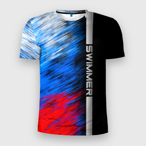 Мужская футболка 3D Slim Swimmer, цвет 3D печать