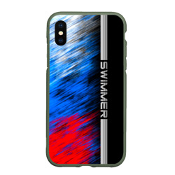 Чехол для iPhone XS Max матовый Swimmer