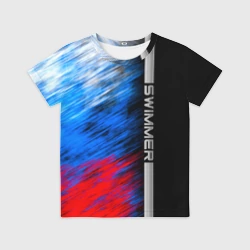 Детская футболка 3D Swimmer