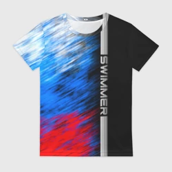 Женская футболка 3D Swimmer