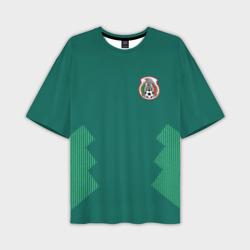 Футболка oversize 3D унисекс Домашняя форма сборной Мексики