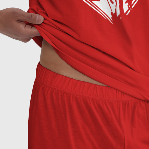 Мужская пижама хлопок Louna, цвет красный - фото 6
