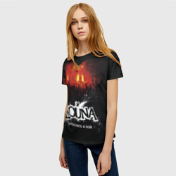 Женская футболка 3D Louna Проснись и пой - фото 2