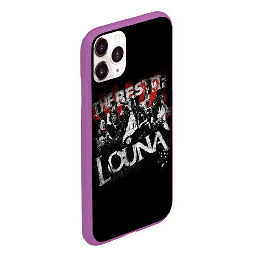 Чехол для iPhone 11 Pro Max матовый The best of Louna, цвет фиолетовый - фото 3