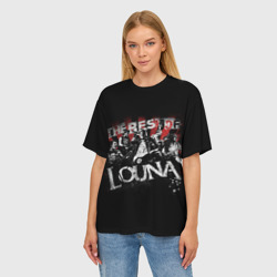 Женская футболка oversize 3D The best of Louna - фото 2
