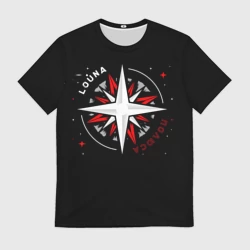Мужская футболка 3D Louna Полюса