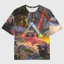 Женская футболка oversize 3D Ark: Survival Evolved