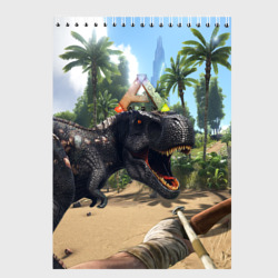 Скетчбук Ark Survival Evolved - тиранозавр рычит