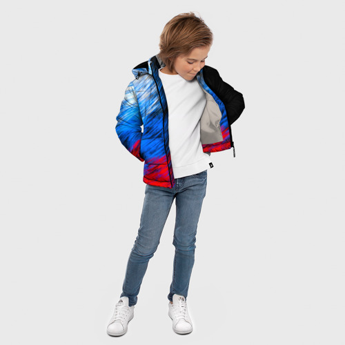 Зимняя куртка для мальчиков 3D с принтом Зарипов Денис, вид сбоку #3