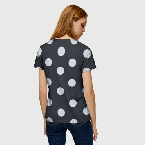 Женская футболка 3D Крупный горох, цвет 3D печать - фото 4