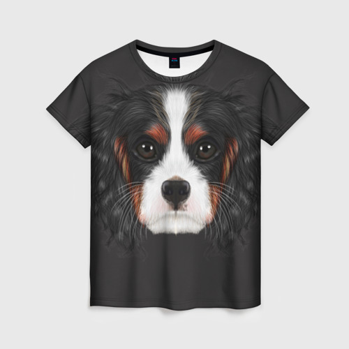 Женская футболка 3D Cavalier King Charles, цвет 3D печать