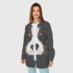 Женская рубашка oversize 3D Cavalier King Charles - фото 2