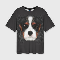 Женская футболка oversize 3D Cavalier King Charles