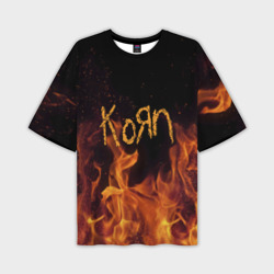 Мужская футболка oversize 3D Korn