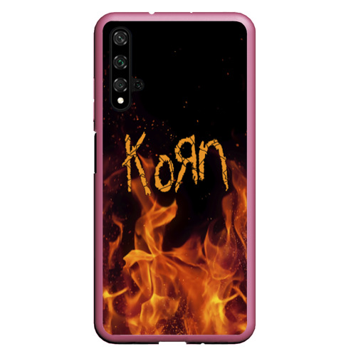 Чехол для Honor 20 Korn, цвет малиновый