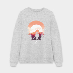 Мужской свитшот oversize без начеса хлопок Зельда