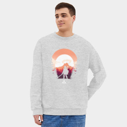 Мужской свитшот oversize без начеса хлопок Зельда - фото 2