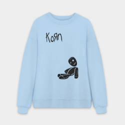 Мужской свитшот oversize без начеса хлопок Korn