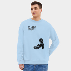 Мужской свитшот oversize без начеса хлопок Korn - фото 2