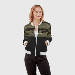 Женский бомбер 3D Камуфляж ВС РФ - фото 2