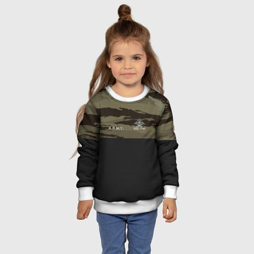 Детский свитшот 3D Камуфляж ВВС РФ, цвет 3D печать - фото 7