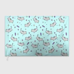 Флаг 3D Кавайные котики