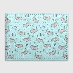 Обложка для студенческого билета Кавайные котики