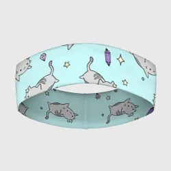 Повязка на голову 3D Кавайные котики