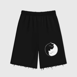 Женские шорты oversize футер хлопок Инь Янь