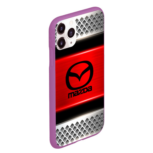Чехол для iPhone 11 Pro Max матовый Mazda, цвет фиолетовый - фото 3
