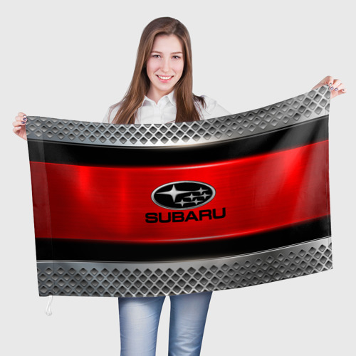 Флаг 3D Subaru