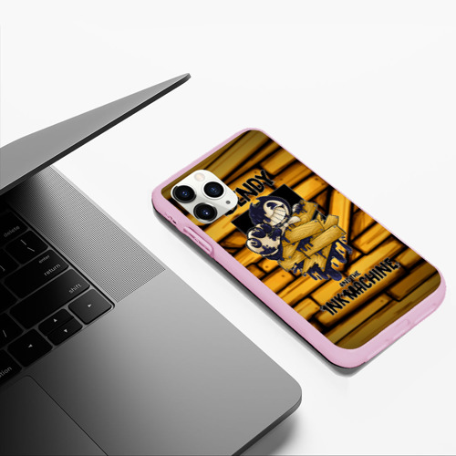 Чехол для iPhone 11 Pro Max матовый Bendy and the ink machine 26, цвет розовый - фото 5