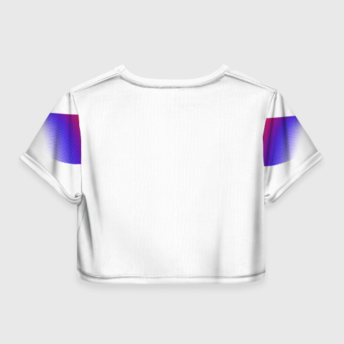 Женская футболка Crop-top 3D Iceland away WC 2018 - фото 2